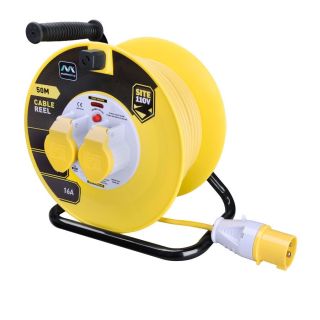 Masterplug 110V 16A 50M 2 Gang Cable Reel (TCO) (LVCT5016/2)