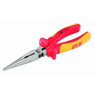 Ox Pro Vde Long Nose Pliers - 200mm (8)