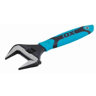 Ox Pro Series Adjustable Wrench Extra Wide Jaw10 (250mm)