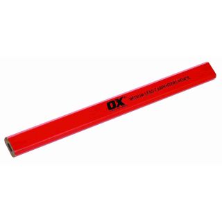 Ox Trade Medium Red Carpenters Pencils 10 Pk