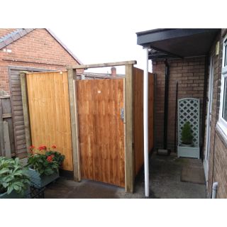 Tafs Square Top Featheredge Gate 1750x915mm Dipped Autumn Gold