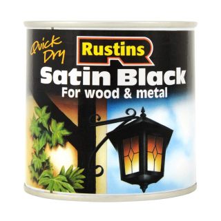 Rustins Satin Black 250ml Quick Drying