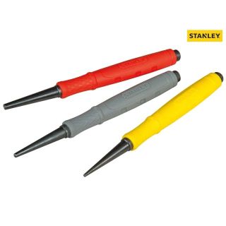 STANLEY DYNAGRIP NAIL PUNCH SET 3PC     0-58-930