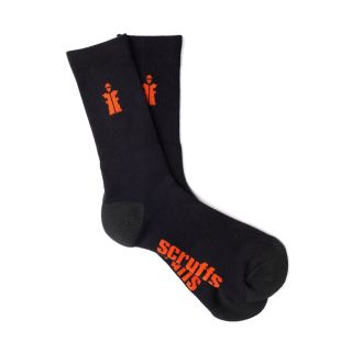 Worker Socks Black 3pk (Size 7-9.5).