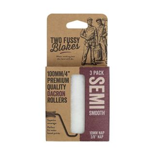 Two Fussy Roller Sleeves - 10mm Semi Smooth Finish (3 pack)