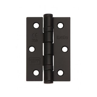 BLACK 76x51mm Ball Bearing Butt Hinges inc screws 