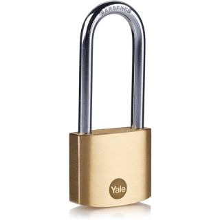 Brass Padlock 40mm Long Shackle pk 1