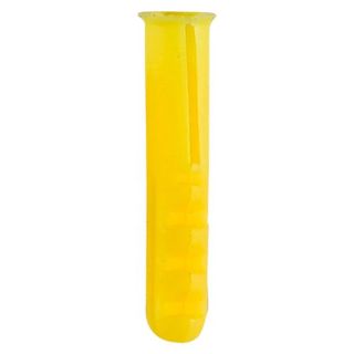 Yellow Plastic Plug 25mm 50pcs 