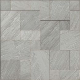 Indian Sandstone Calibrated - Kandla Grey Patio Pack |22mm| |15.25m²|