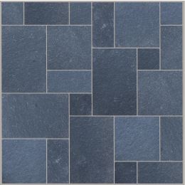 Natural Stone Limestone Calibrated Black Patio Pack |22mm| |15.25m²|